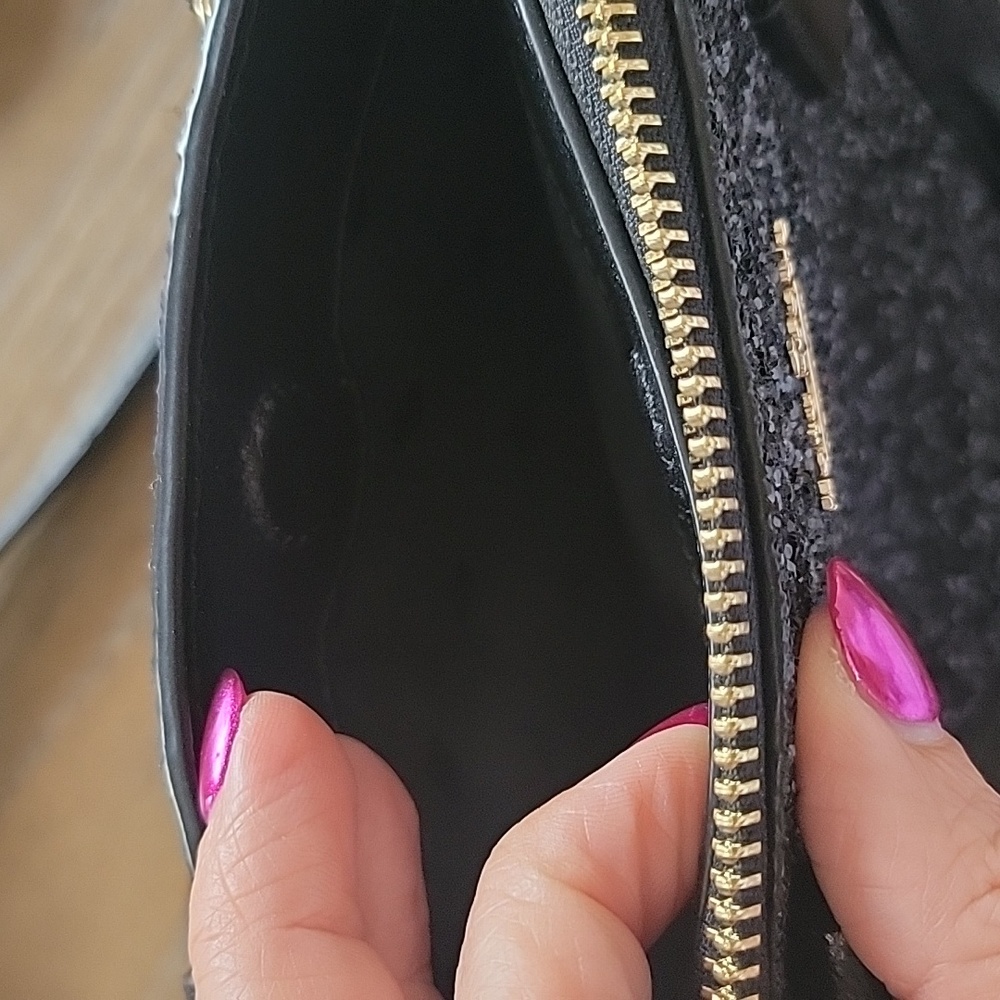 Kate Spade Black Glitter Purse - Picture 13 of 14